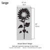 Giant Sunflower Stencils - Floral Stencils for Walls Reusable Stencil for Painting Walls