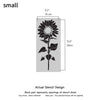 Giant Sunflower Stencils - Floral Stencils for Walls Reusable Stencil for Painting Walls