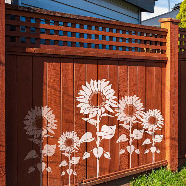 Giant Sunflower Stencils - Floral Stencils for Walls Reusable Stencil for Painting Walls