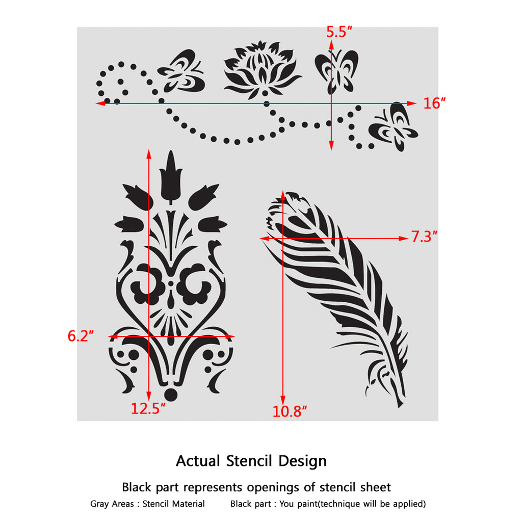 Fabric Stencil Paint and Textile Medium for Stenciling